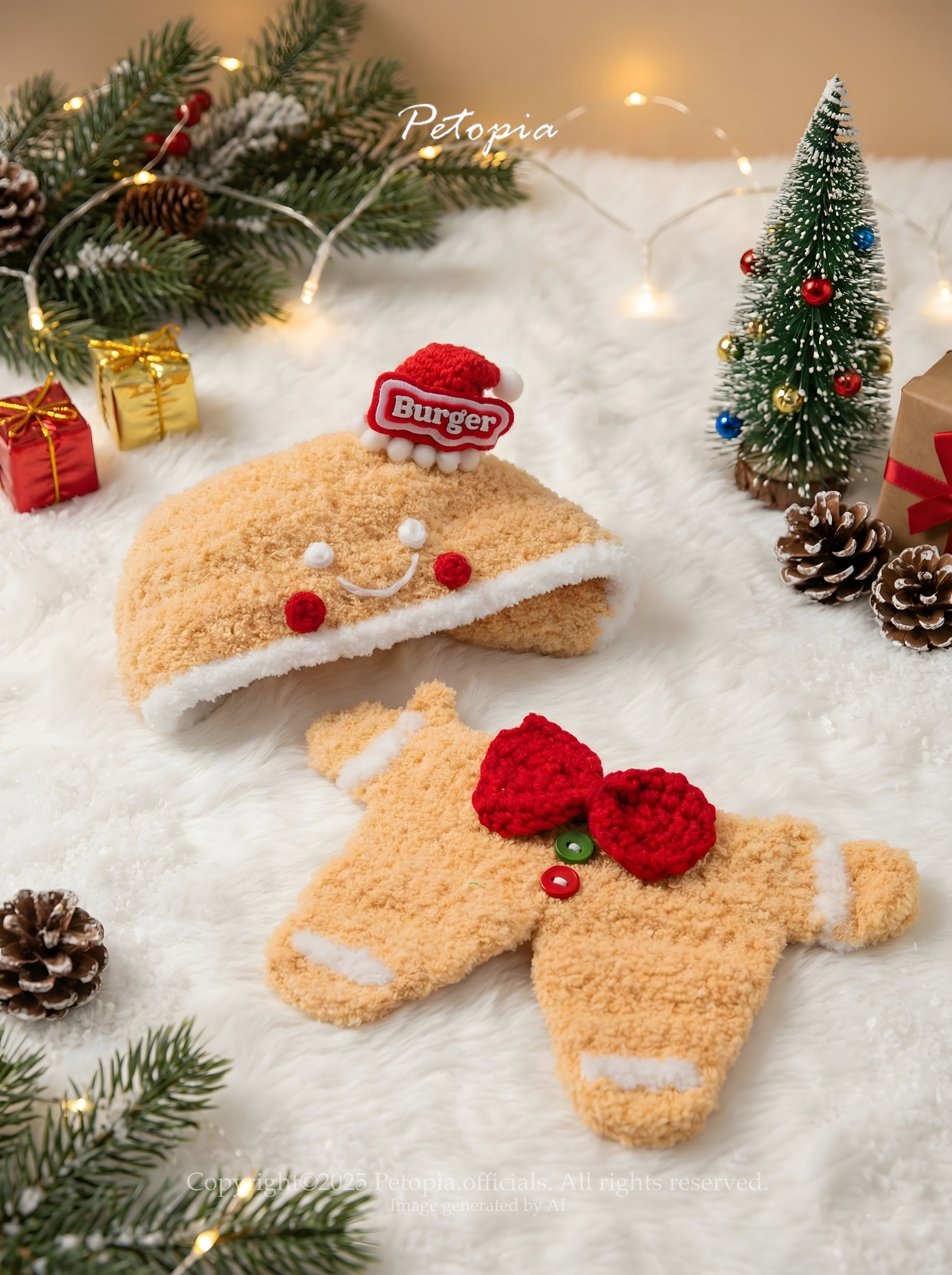 Christmas Gingerbread Bib